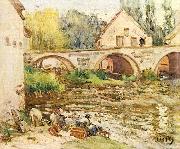 Alfred Sisley Die Wascherinnen von Moret oil painting picture wholesale